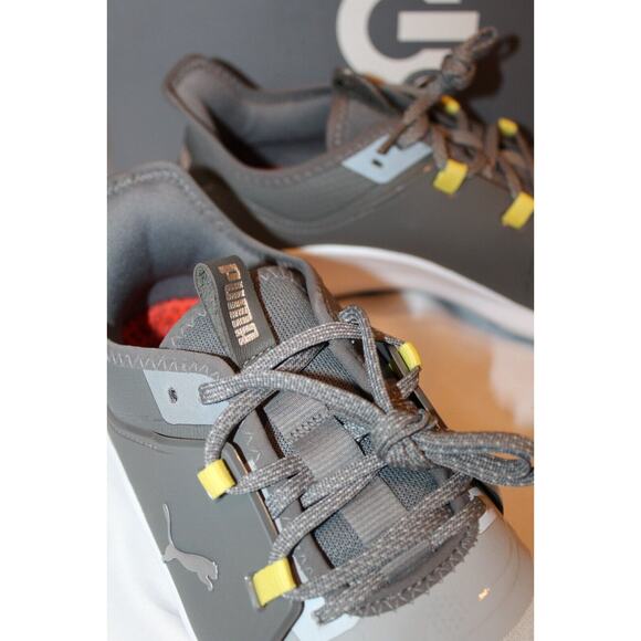 NIB PUMA Men's Ignite Fasten8 Pro Spikeless Waterproof Golf‎ Shoes Sz 8 Gray - Picture 3 of 6